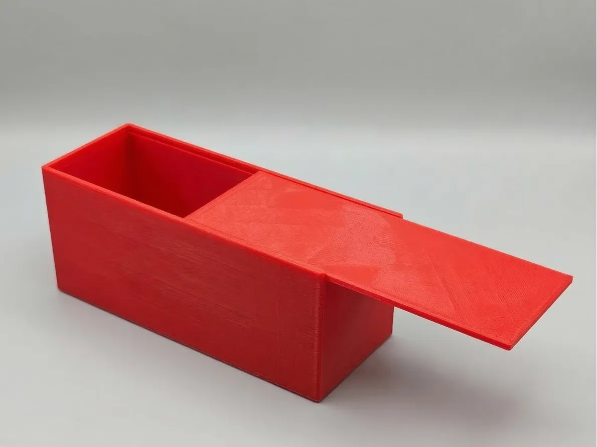 Simple, large box with sliding lock - Free 3D Print Model - MakerWorld