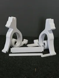 PLA | cat and connectors | 2 plates