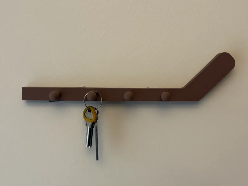 Hockey Stick Wall Key Holder