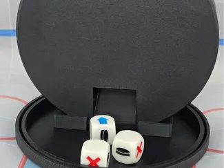 Hockey Puck Dice Tower