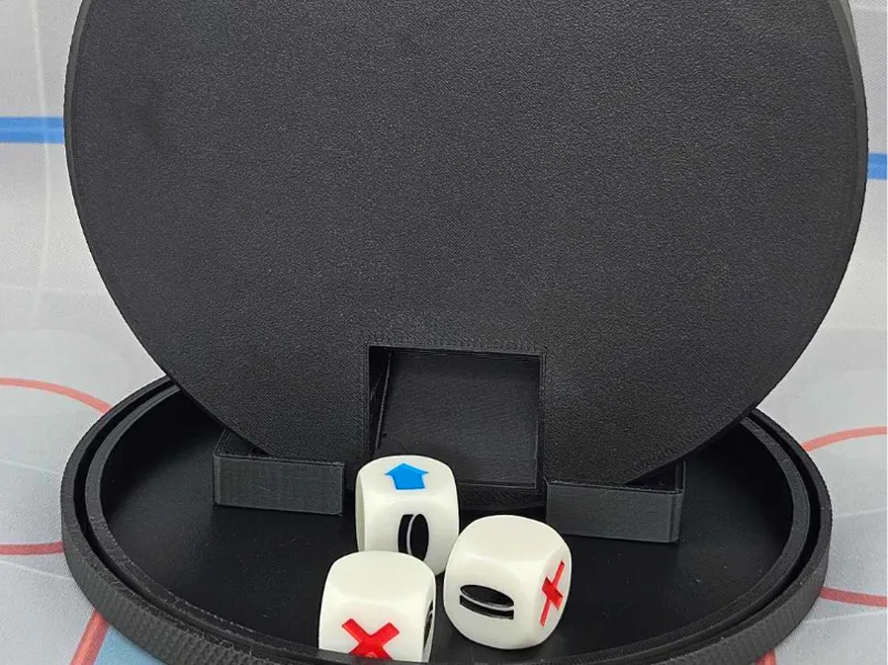 Hockey Puck Dice Tower