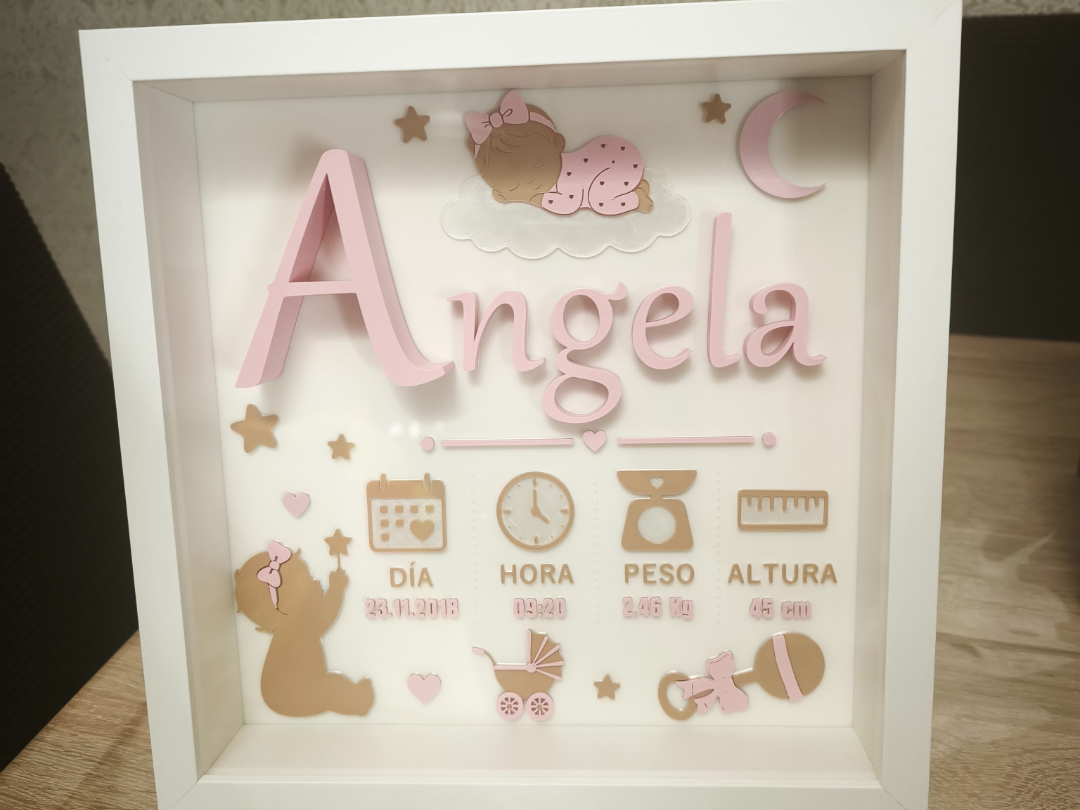 Cuadro-Regalo-Recuerdo-Nacimiento-Bebé-Personaliza - 1