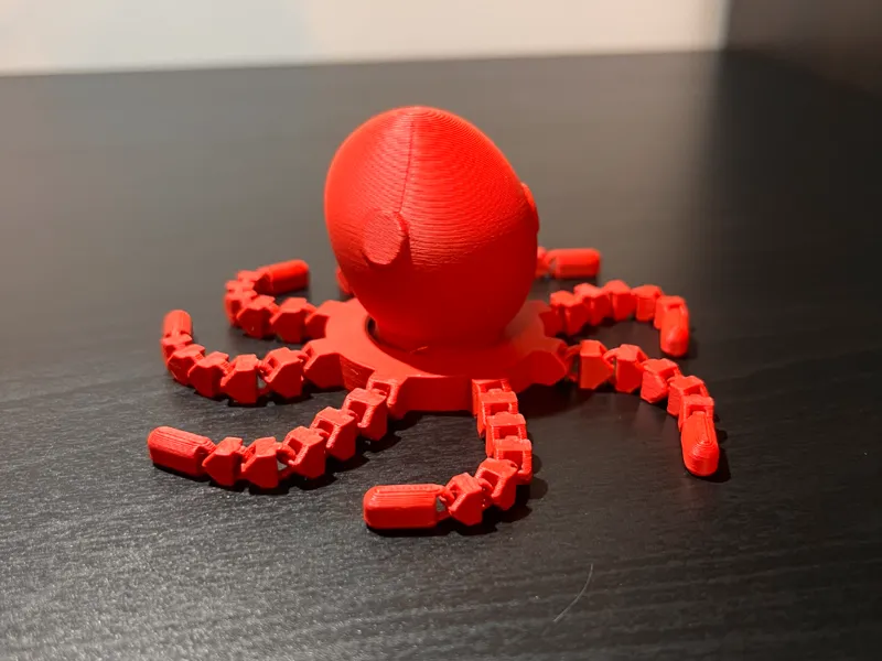 Flexi Octopus - Moving Tentacles & Spinning Head