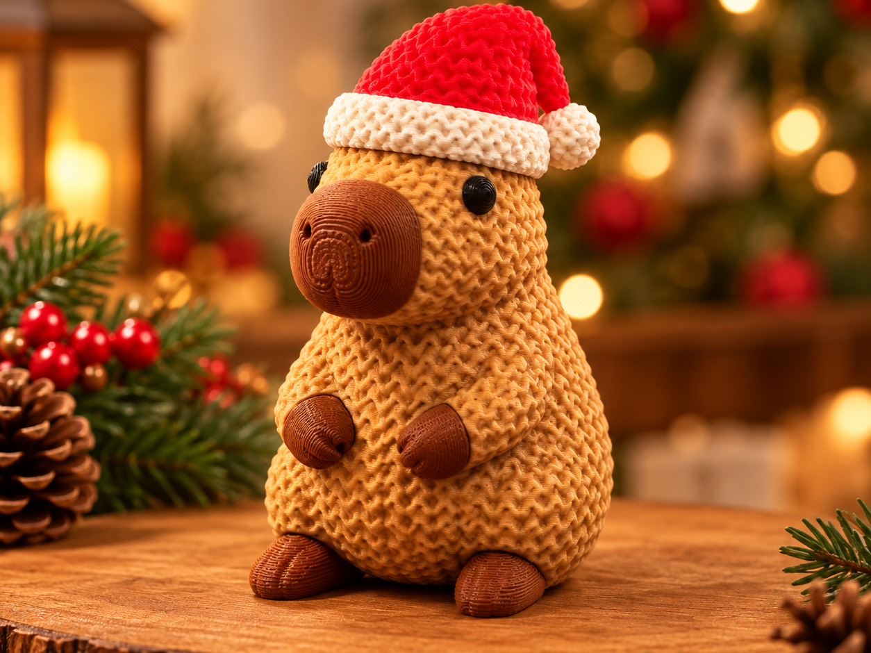 Capivara Trico Natal Multiparts - 1