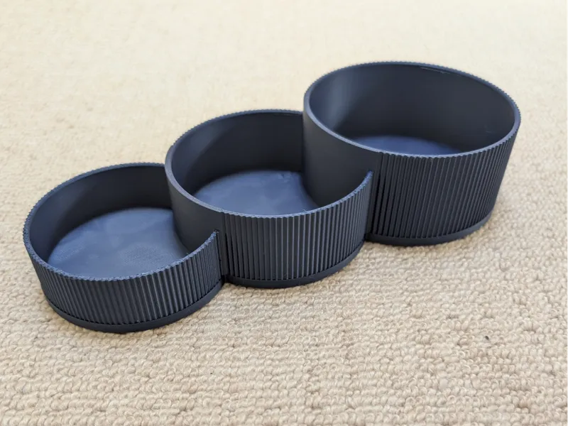 Ribbed Kitchen Triple Organiser