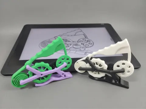Objeto manipulable: Squeeze to Spin! (geared fidget toy) — referencia de MakerWorld