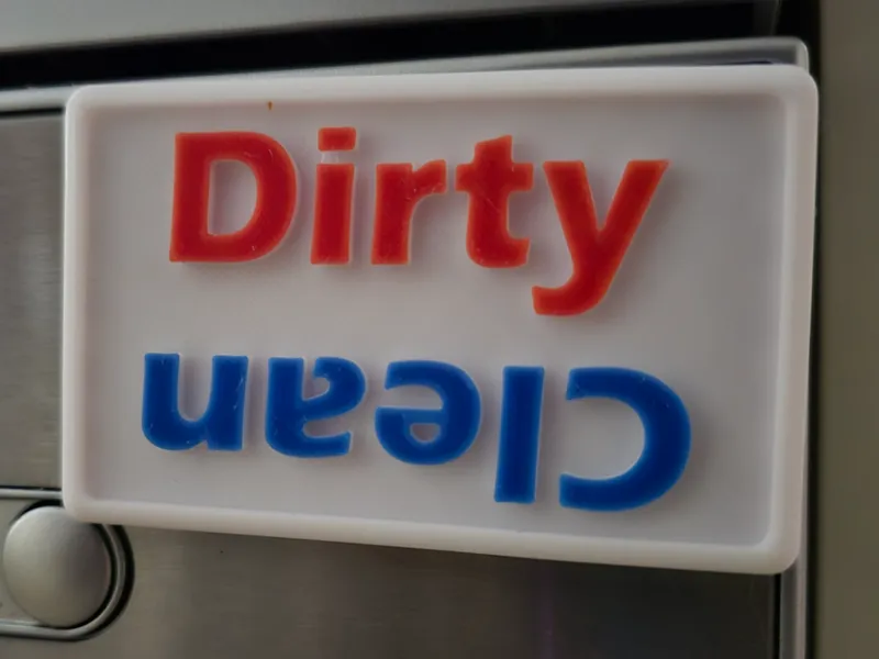 Dishwasher Clean/ Dirty Sign