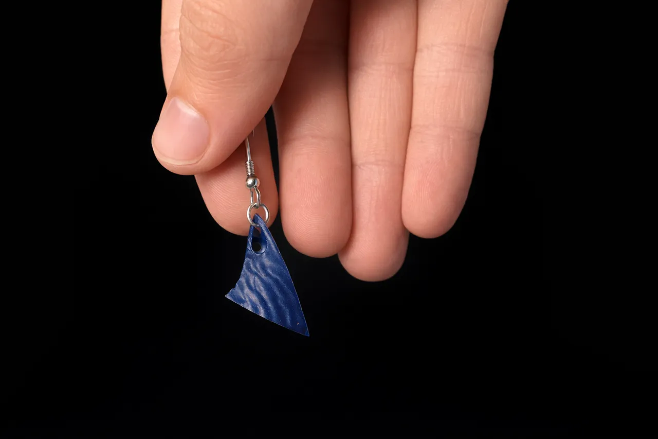 Dolphin Fin Earrings view 2