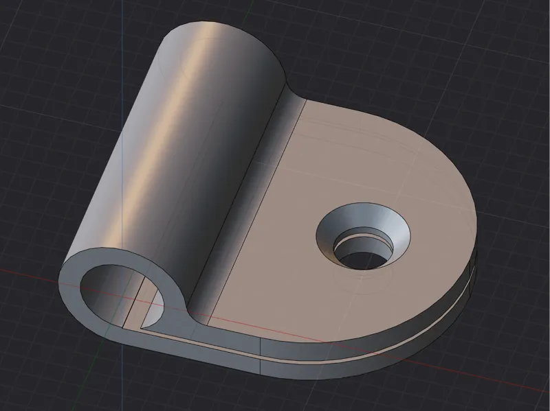 Cable Clip Wall Mount 4mm