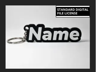 customizable fashion name key chain   