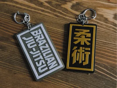 Brazilian Jiu-Jitsu/BJJ keychain