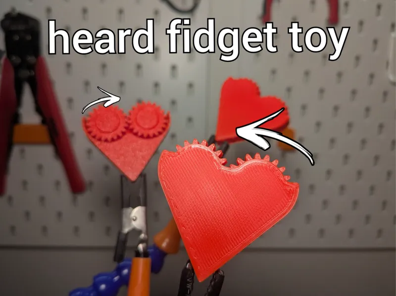 Heard Fidget Toy | Print-in-Place