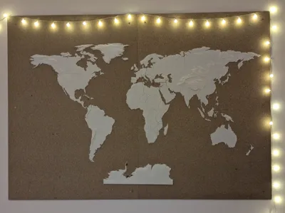 World Map - 3D Terrain