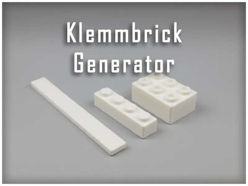 Klemmbrick - legos compatible bricks