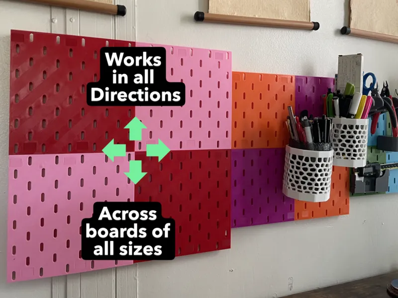 My take on IKEA Skadis Peg Board