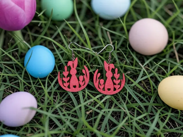 Garden bunny earrings