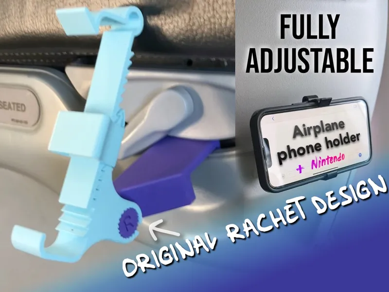 Smartphone / Nintendo holder / mount for airplane
