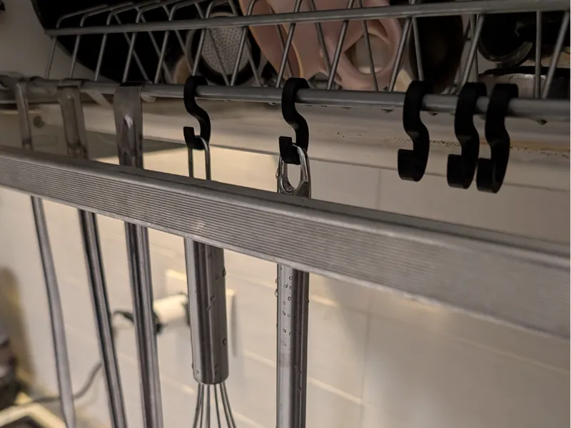 Snap-On Dish Rack Hooks