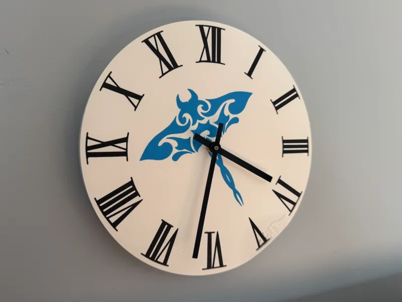 Geometric Stingray Clock  (Bambu Components Kit)