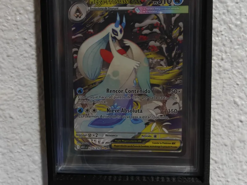 soporte pared card pokemon
