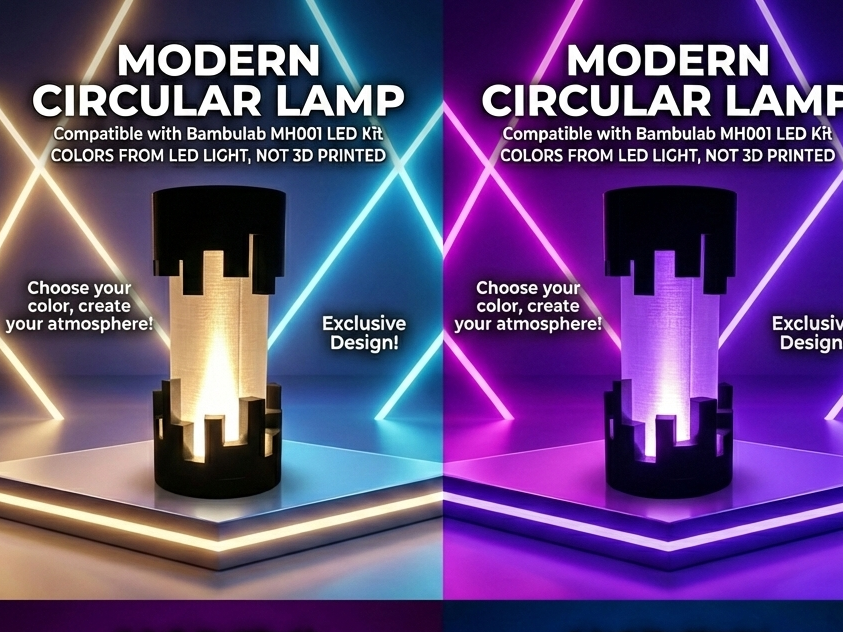 Lampada moderna circolare - NO AMS - LED Kit MH001