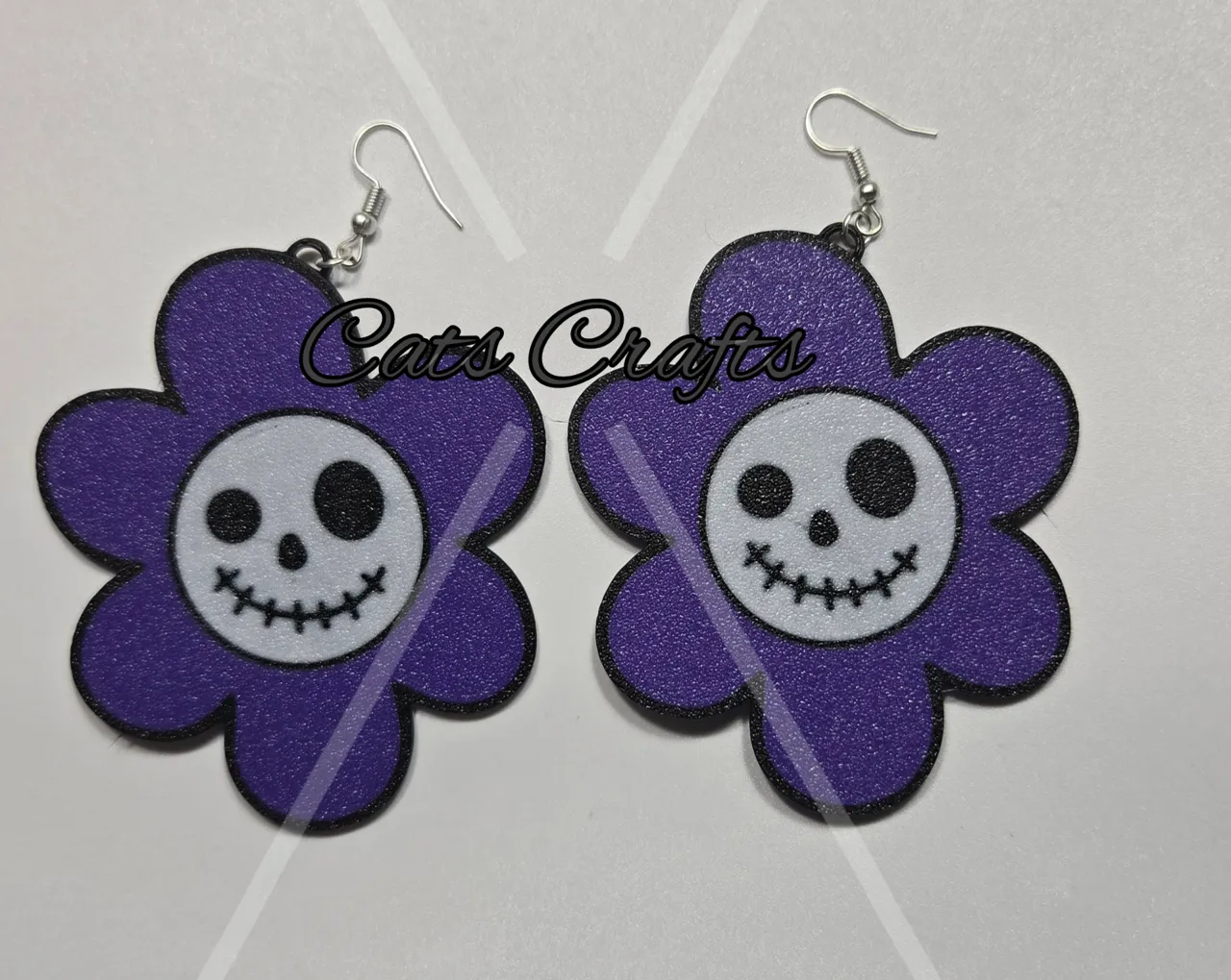 Halloween skull Earrings view 3