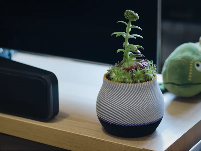 Designer Plant Pot - Spiral Vase