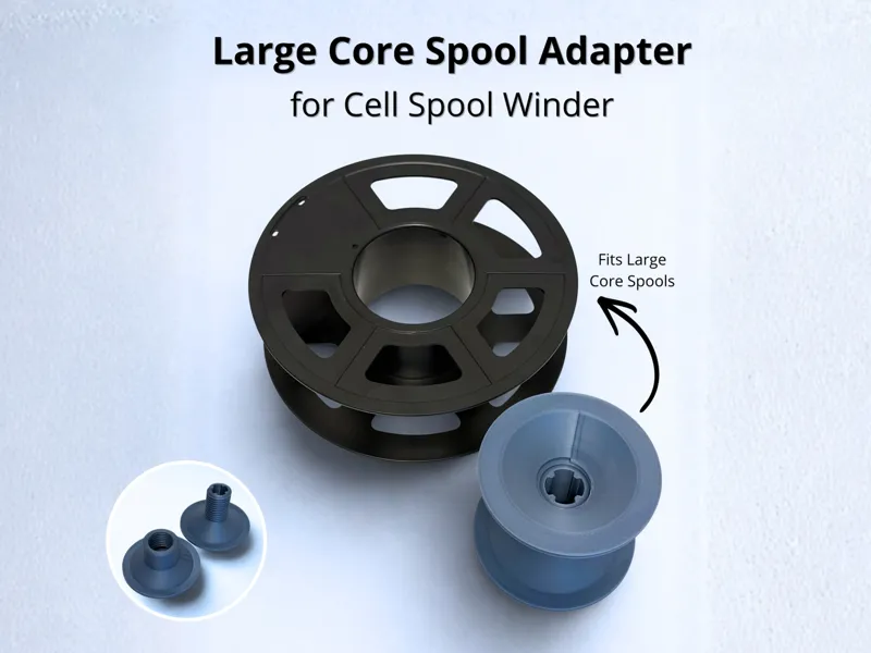 Large Core Spool Adapter for Cell Spool Winder