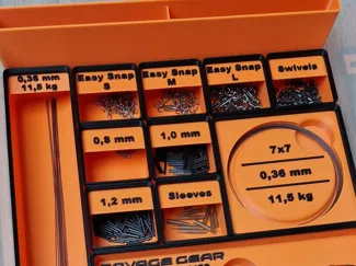Terminal tackle bins for pike fishing