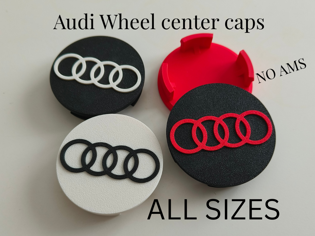 Parametric Audi Wheel center caps, Center covers