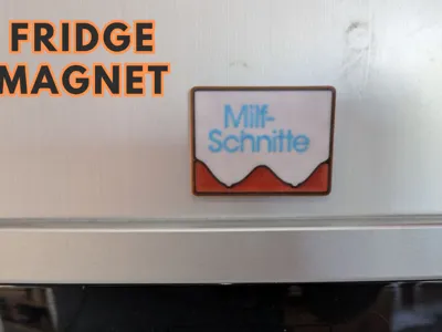 Refrigerator magnet Milf-Schnitte