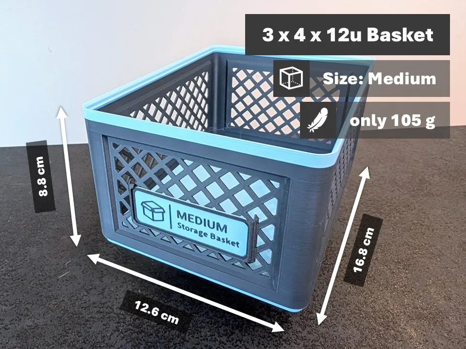 Big Storage Basket System – Size: Medium view 3