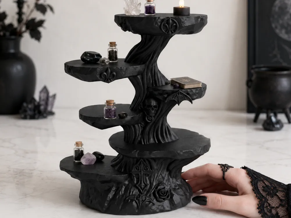 Estante o repisa: Goth Witchy Desk & Wall Display Shelf. Referencia del modelo original.