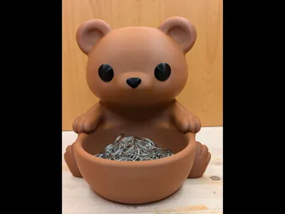 Cute Bear Storage Bowl – Desk Organizer