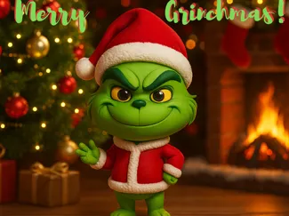 Grinch Chibi Christmas figure 