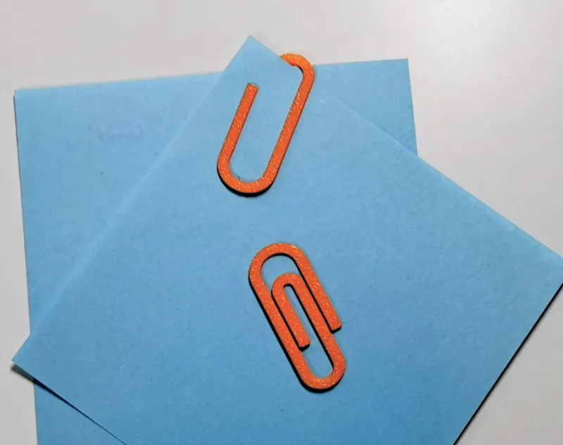 fastest print. (Paper clip)