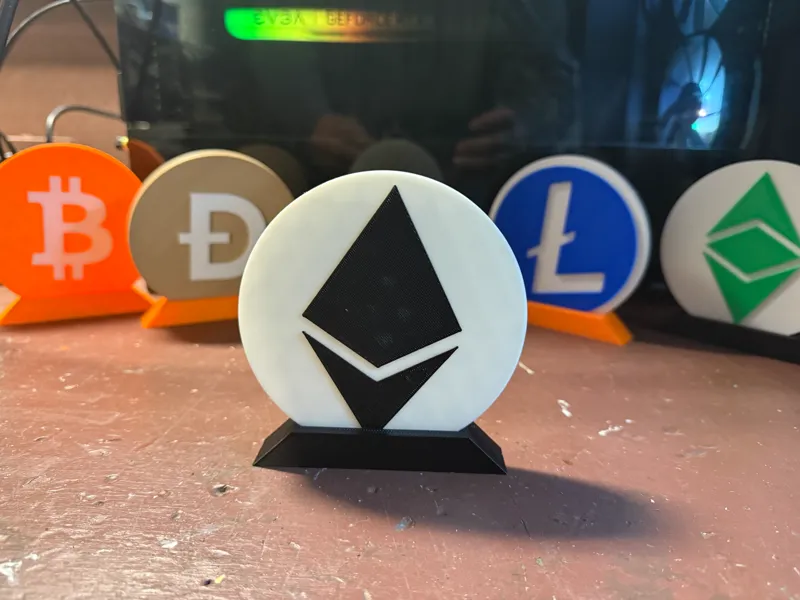 Etherium Sign w Stand