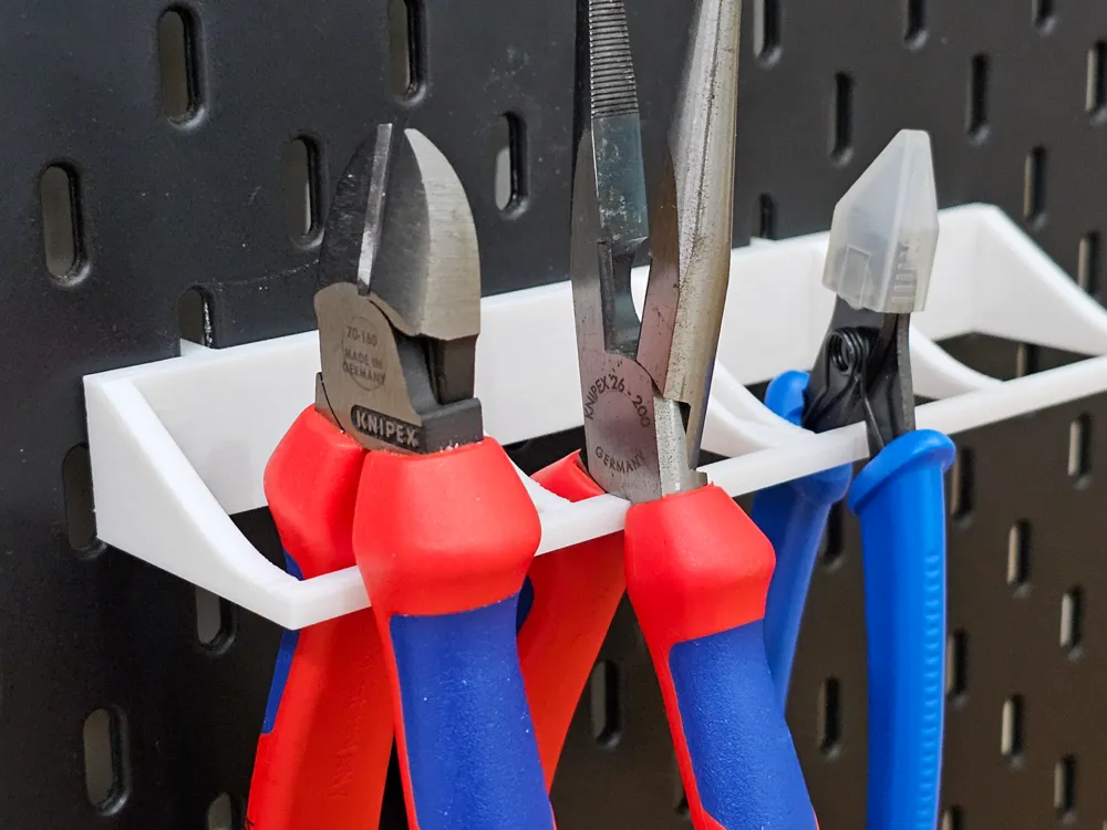 Pliers holder / hanger for IKEA Skadis (up to 8 pliers) Remixed by AU3D