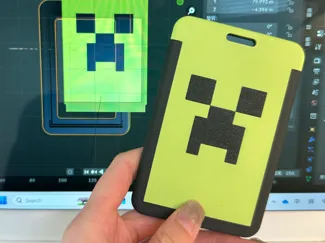 Creeper ID Card Holder｜爆炸像素卡套