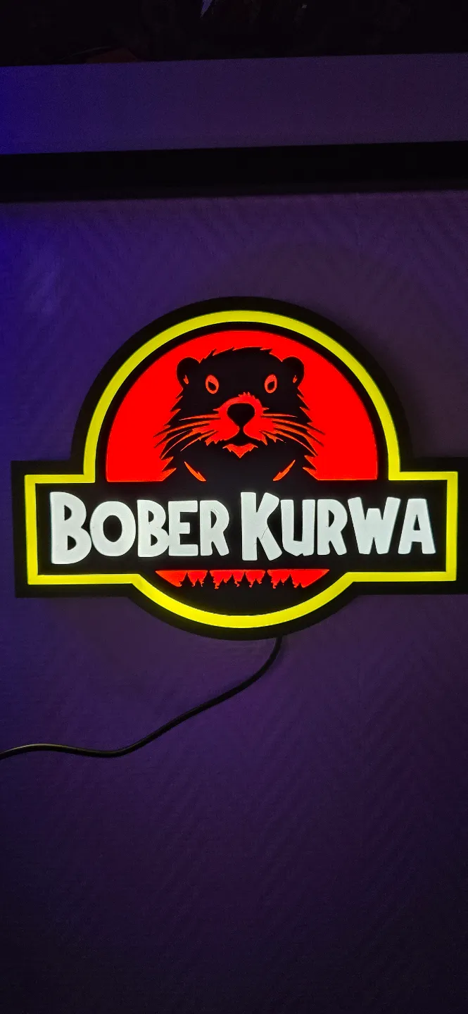 Bober Kurwa Lightbox LED Lamp