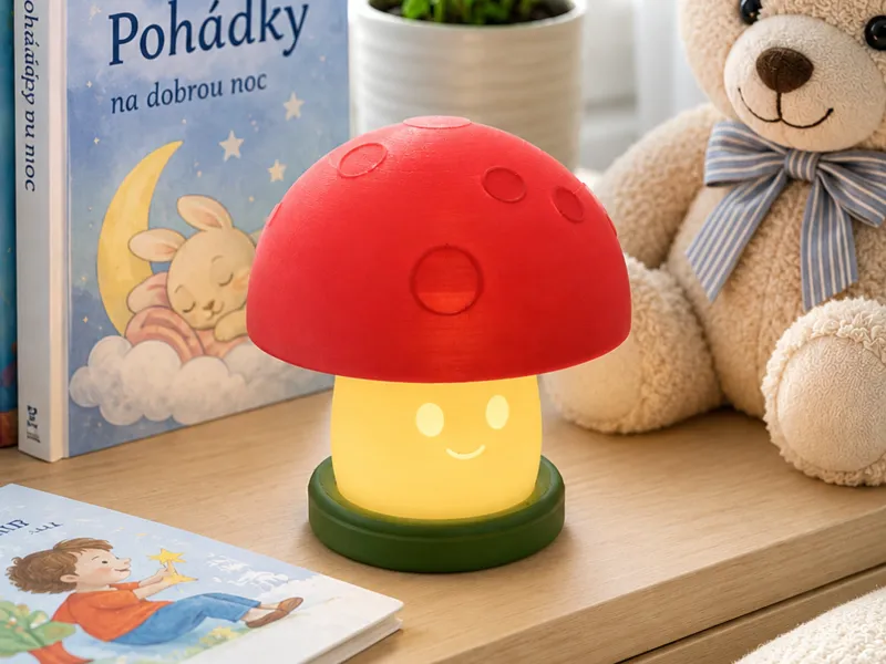 Mushroom Night Light – Simple Decorative Lamp