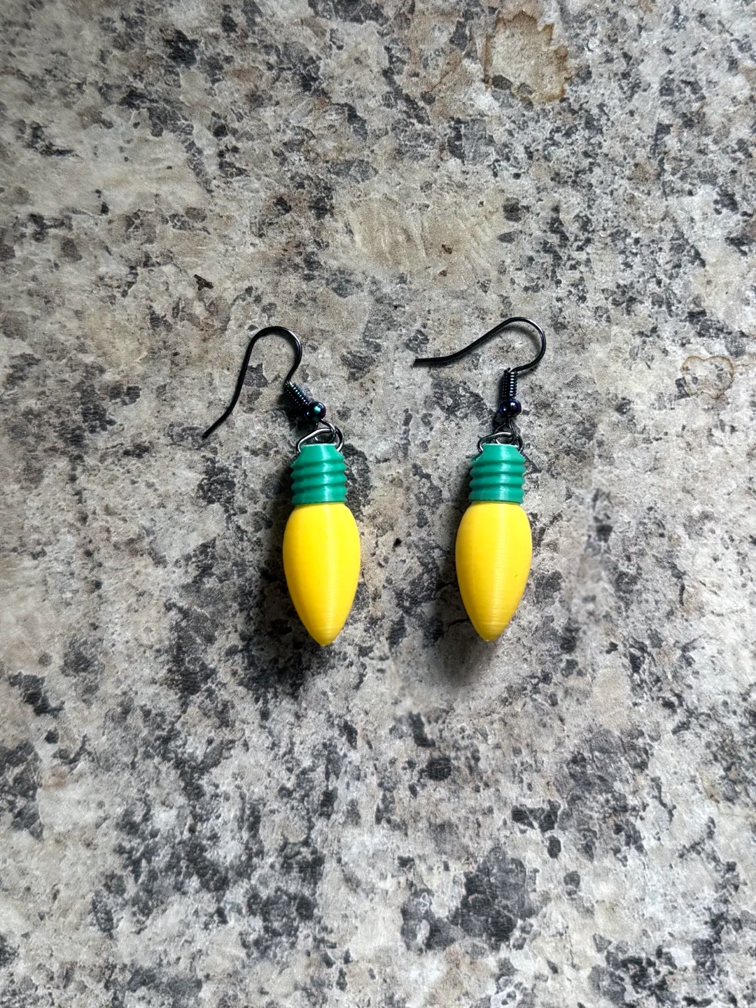 Mini Christmas Light Earrings view 2
