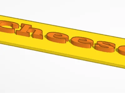 The cheese sign