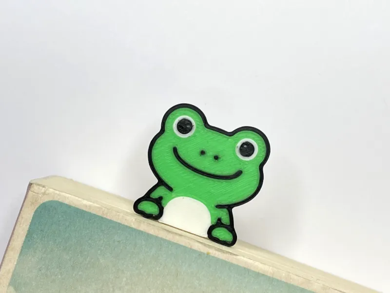 Frog Bookmark – cheerful and jumpy