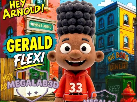 Accesorio para impresora 3D: GERALD FLEXI – HEY ARNOLD! MEGALAB3D — referencia de MakerWorld