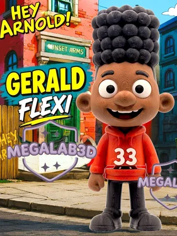 Accesorio para impresora 3D: GERALD FLEXI – HEY ARNOLD! MEGALAB3D — vista de referencia 2