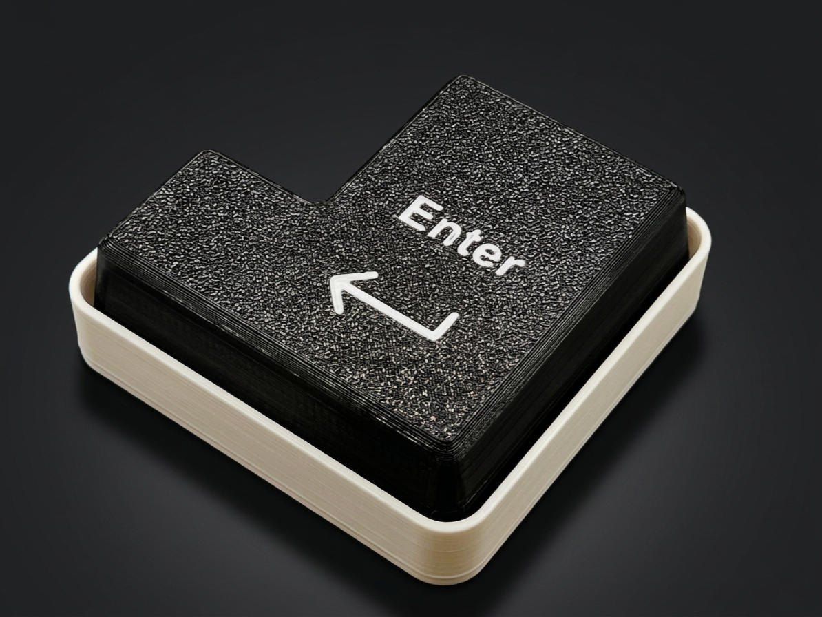 Miniatura 1 do modelo 3D BIG ENTER BUTTON FIDGET CLICKER 