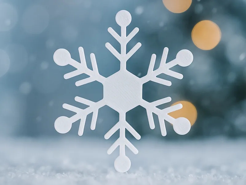 Elegant Snowflake Ornament