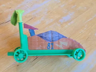 Make Your Own - Cardboard Box Balloon Powered Car