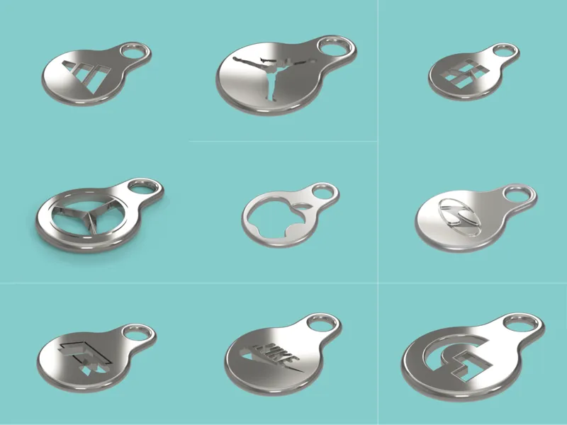 Keychain - Shopping cart coin/token - customizable